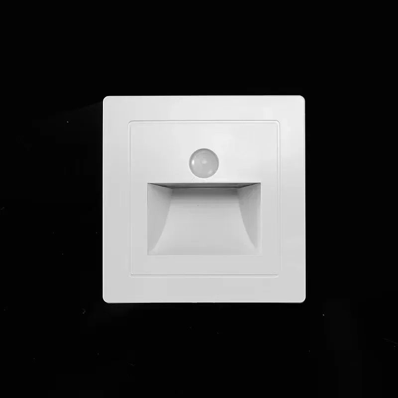 PIR Motion Detector Sensor LED Stair Light Infrared Human Induction Lamp for Recessed Steps, Ladder, Staircase, Bedroom Night Light