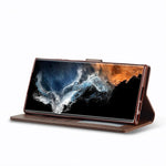 Leather Case for Samsung Galaxy S23 S24 S25 FE Ultra Plus Edge A07 A17 A35 A55 A06 A16 A26 A36 A56 5G Flip Wallet Card Holder