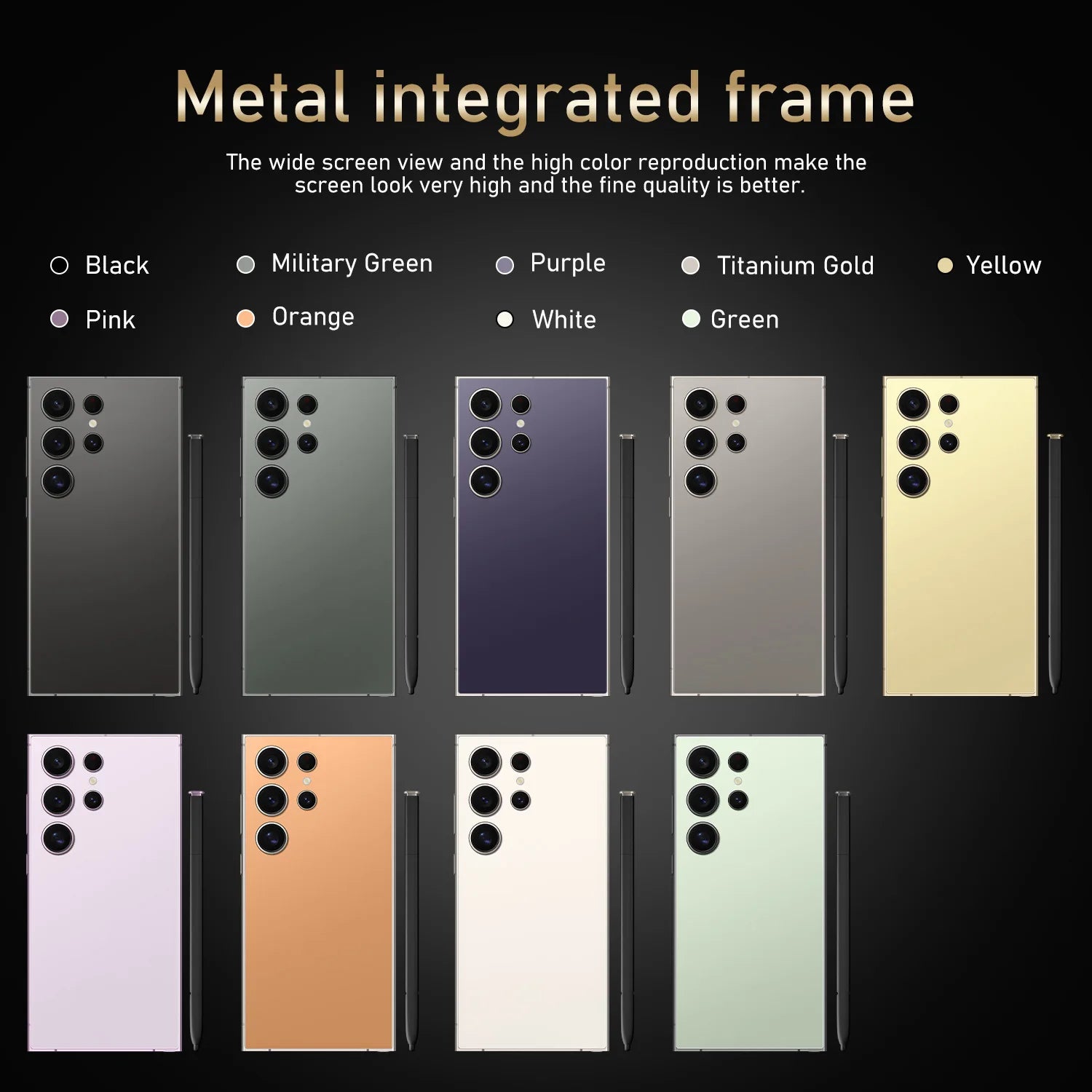 S24 Ultra,Smartphone Android,6.8 inch,8GB RAM,256GB，512GB 1TB ROM,Dual SIM,Mobile phone,Google Play Store,24+48MP,5500mAh