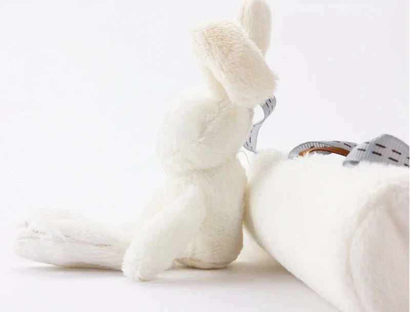 2025 New Hanging Bed Rabbit Baby Hand Bell Safety Seat Plush Toy Multifunctional Plush Toy Stroller Mobile Gifts