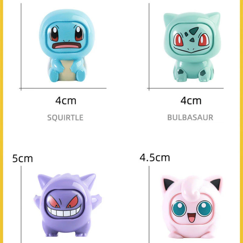 Pokeball Pokemon Pikachu Figures Toys Doll Poke Ball Face-changing Pocket Monsters Action Figure Kid Boys Girls Set Toy Gifts