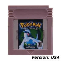 Pokemon Red Blue Crystal Golden Green Silver Yellow GBC Game Card 16 Bit Video Game Cartridge Console Cards For GB/SP