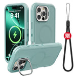 3 IN1 Military Heavy Support Hanging Rope Case For IPhone 16 15 14 Plus 13 Pro Max for MagSafe Magnetic Shockproof Cover