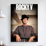 Rocky Balboa Classic Movie Poster Art Self-adhesive Art Small Poster HD Quality Poster Wall Art Painting Study Wall Decoration