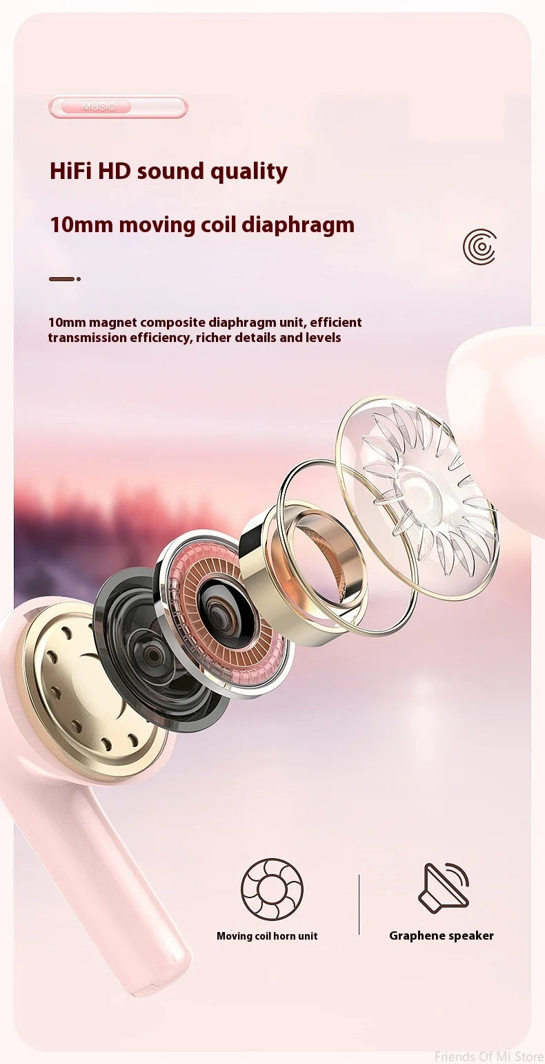 Xiaomi A2 Pro TWS Wireless Bluetooth Earbuds Mini Earpone Headset Sport Waterproof Headphones Hifi Stereo Sound Headset Earphone