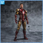 Genuine THE INFINITY SAGA Avengers: Endgame SHF  Iron Man Mark6 Mark85 Thanos Anime figure Movable toy Doll for Collector
