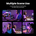 UGREEN USB Microphone with RGB Modes Professional Condenser Mic for PC Mac Gaming Karaoke Recording Streaming Podcasting