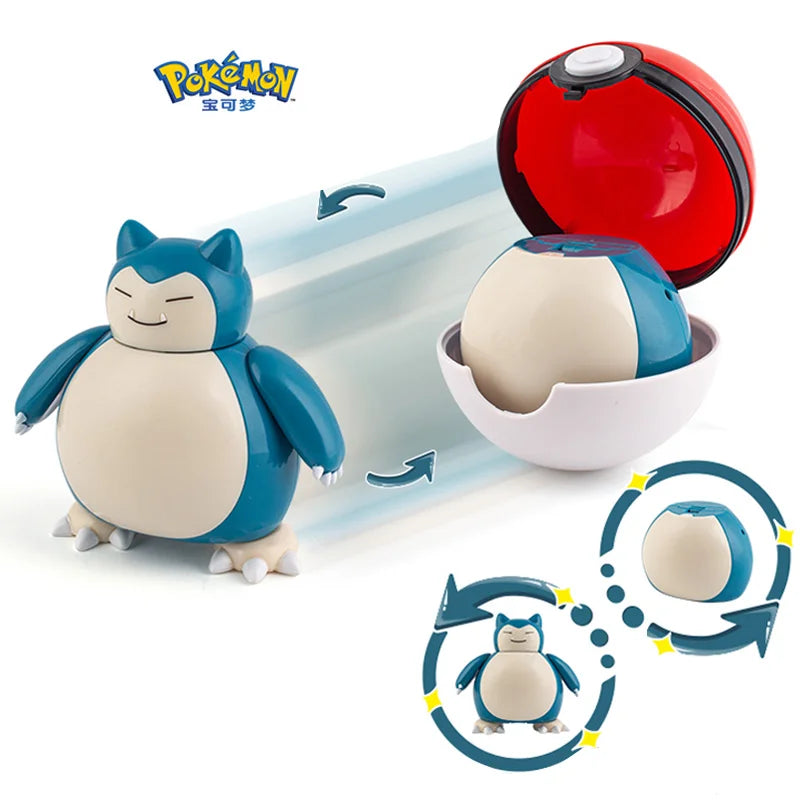 Pokemon Figures Toys Pocket Monsters Ball Model Pikachu Gengar Pokeball Dragonite Snorlax Pokeball Action Figures Toy
