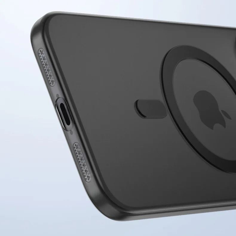 Luxury Matte Ultra Thin Clear For Magsafe Wireless Charge Case For iPhone 17 Air 16E 15 14 Plus 13 12 11 Pro Max Hard PC Cover