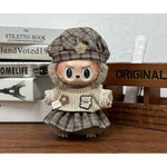 17cm Labubu Doll Clothes Capybara Cos Suit V1 V2 V3 Outfit Stylish Clothing Set for Plush Toy Dolls Accessories