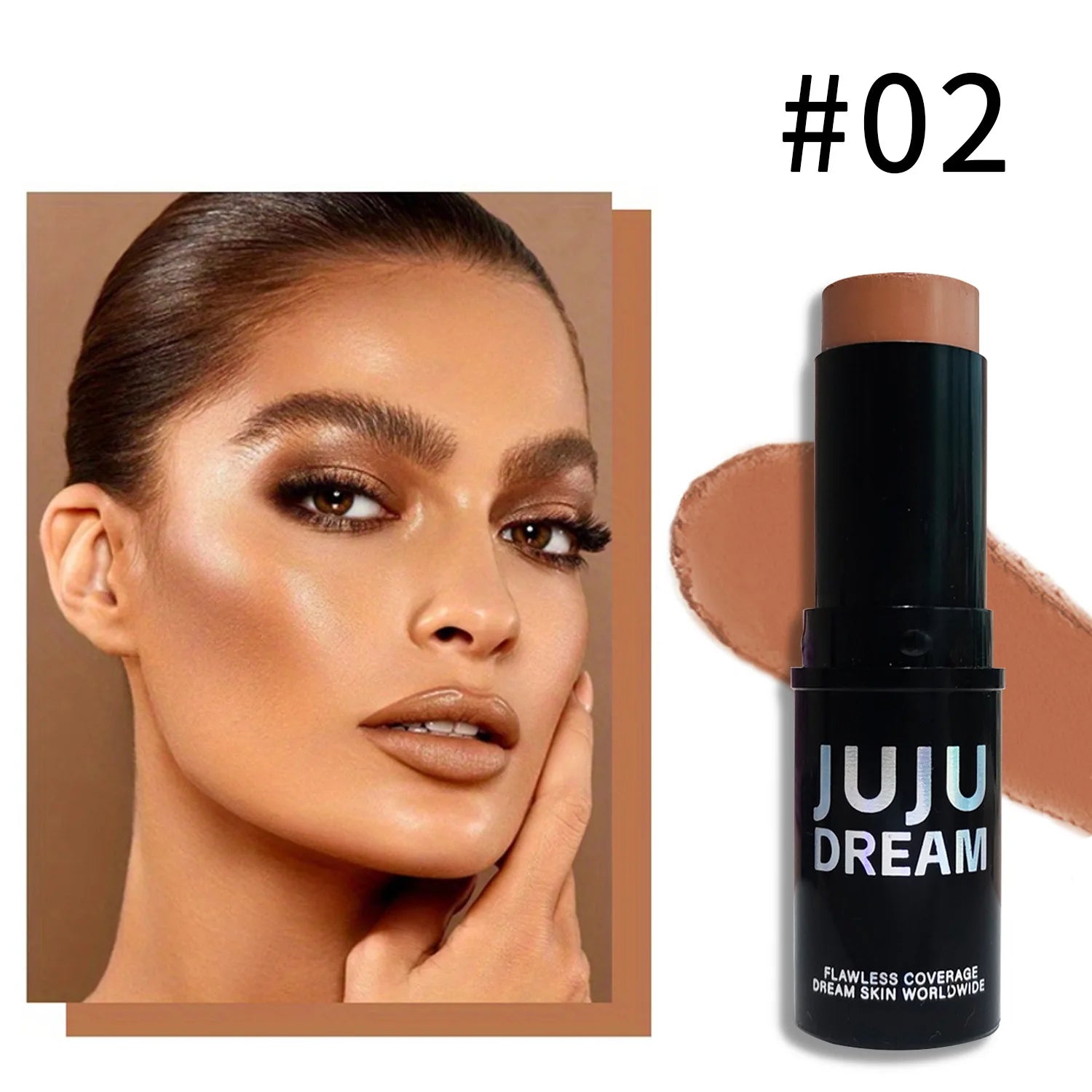 Dual-Tone Highlighter Contour Stick, Brightening & Shading, Waterproof, Long-Lasting,Unisex, Skin-Safe,for All Face Makeup Looks