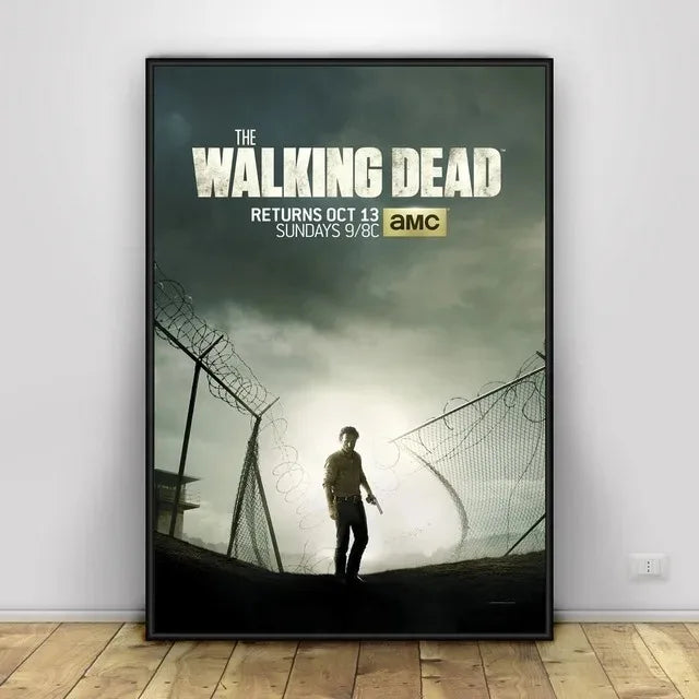 Classic Art Poster The Walking Dead The Comic Wall Art Paint Wall Decor Canvas Painting Prints Interior Bar Cafe No Frame