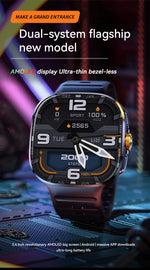 New M99 smartwatch Android - Bluetooth dual system 4G SIM 2.4'' 720*720 HD AMOLED Screen 190° Camera GPS WIFI NFC samrt watch