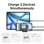 UGREEN 20W GaN Charger PD3.0 QC3.0 Mini USB C Phone Charger For iPhone 17 16 15 Pro Max Samsung S25 Xiaomi Tablet iPad Air Pro