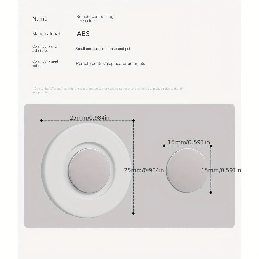 Magnetic Remote Control Holder Wall Mount Adhesive Remote Control Holder Strong Hold Tv Remote Holder for Home Office