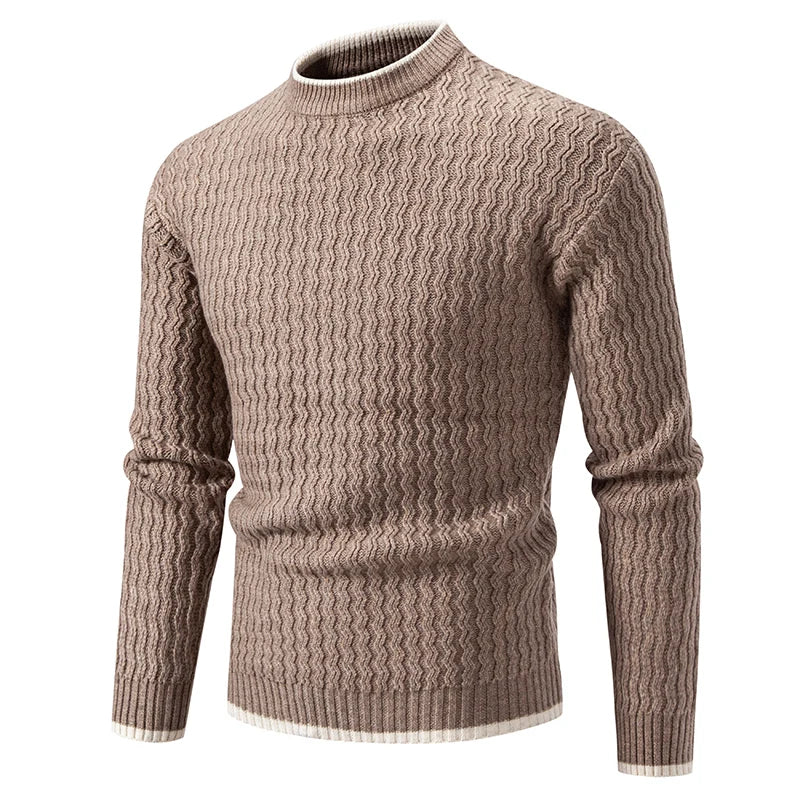New Autumn Winter O-Neck Slim Fit Knit Sweater Men Casual Pullovers Fashion Mens Youthful Vitality Knitted Pullover Sweaters Man
