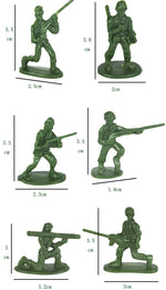 100Pcs Military Playset Plastic Toy Soldiers Mini Warrior Elite Force Action Figure Toys for Children Playing Gift