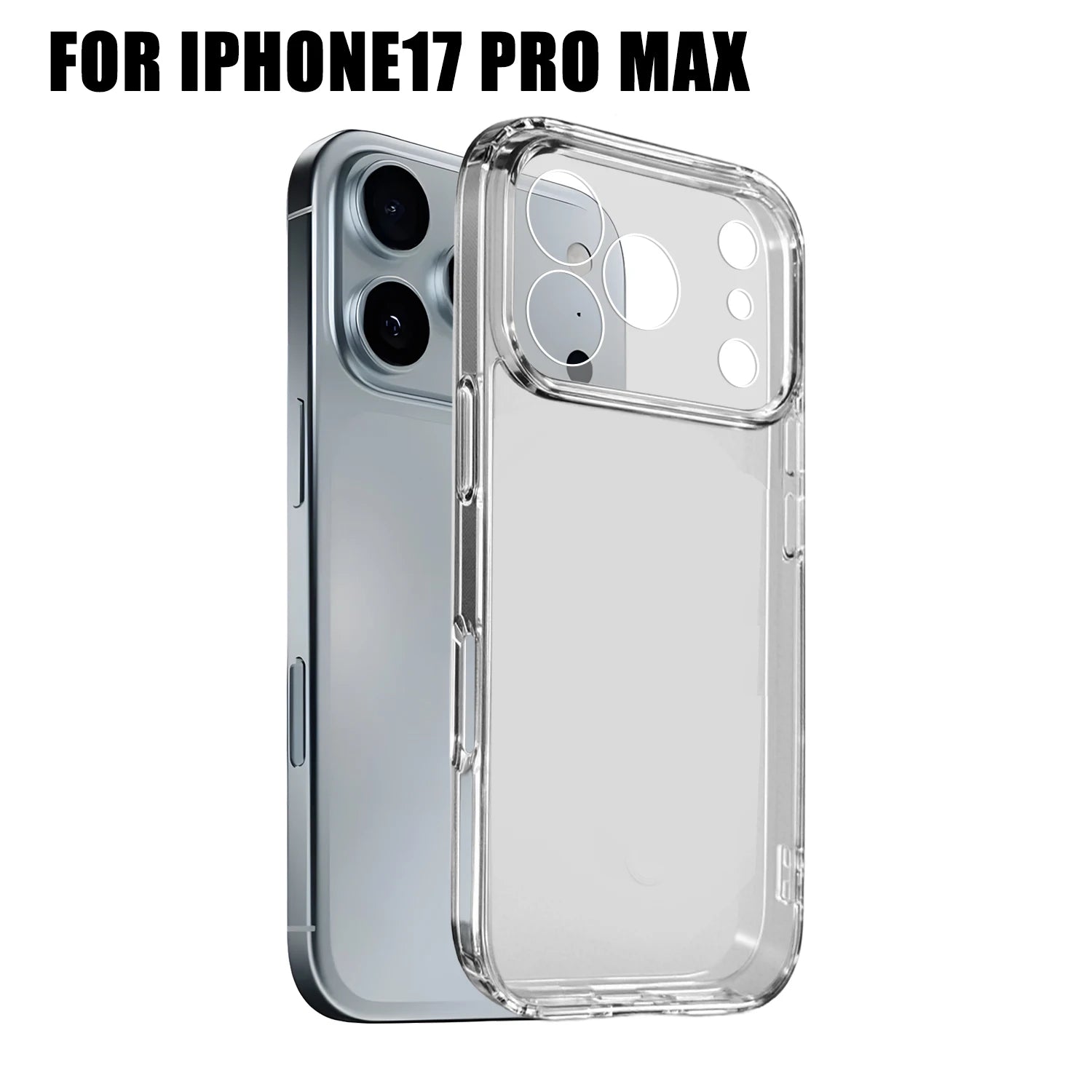 Transparent Phone Case High Definition Shockproof Corner Protection Phone Covers for IPhone 17 ProMax/17 Air/17 Pro/17