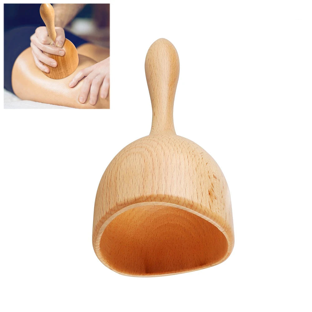 Wooden Massage Tools for Lymphatic Drainage, Anti-Cellulite Body Shaping, Gua Sha, and Sore Muscle Relief