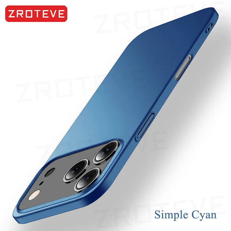 For iPhone17 Pro Max ZROTEVE Ultra Thin Matte Hard PC Cover For iPhone 17 16 e 16e 15 14 12 13 iPhone16 Plus iPhone13 Phone Case