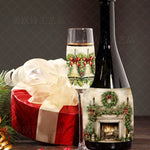 Multiple Styles Christmas Wine Bottle Label Stickers Santa Claus Xmas Tree Merry Christmas New Year Party Gift DIY Decorations