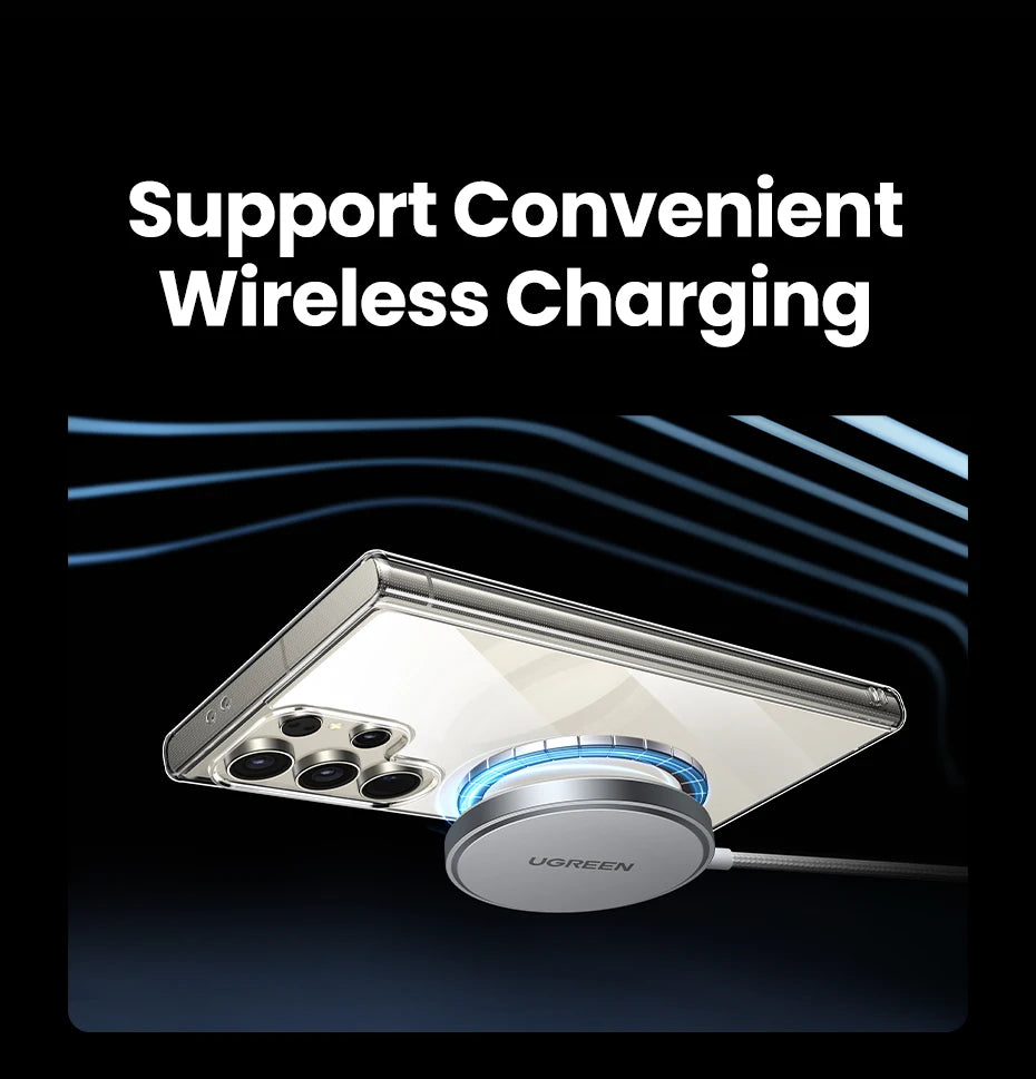 UGREEN Clear Case For Samsung Galaxy S25 Ultra Shockproof Transparent Case Cover Protective TPU for Samsung S24 Ultra Case