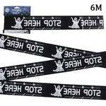 Halloween Warning Tape Signs Banner Halloween Props Window Prop Party Danger Warning Line Halloween Party Decoration Supplies