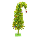90cm Simulated High Density Tree Holiday Decoration Crooked Tree  Artificial Christmas Tree Shape Family Party Decorations