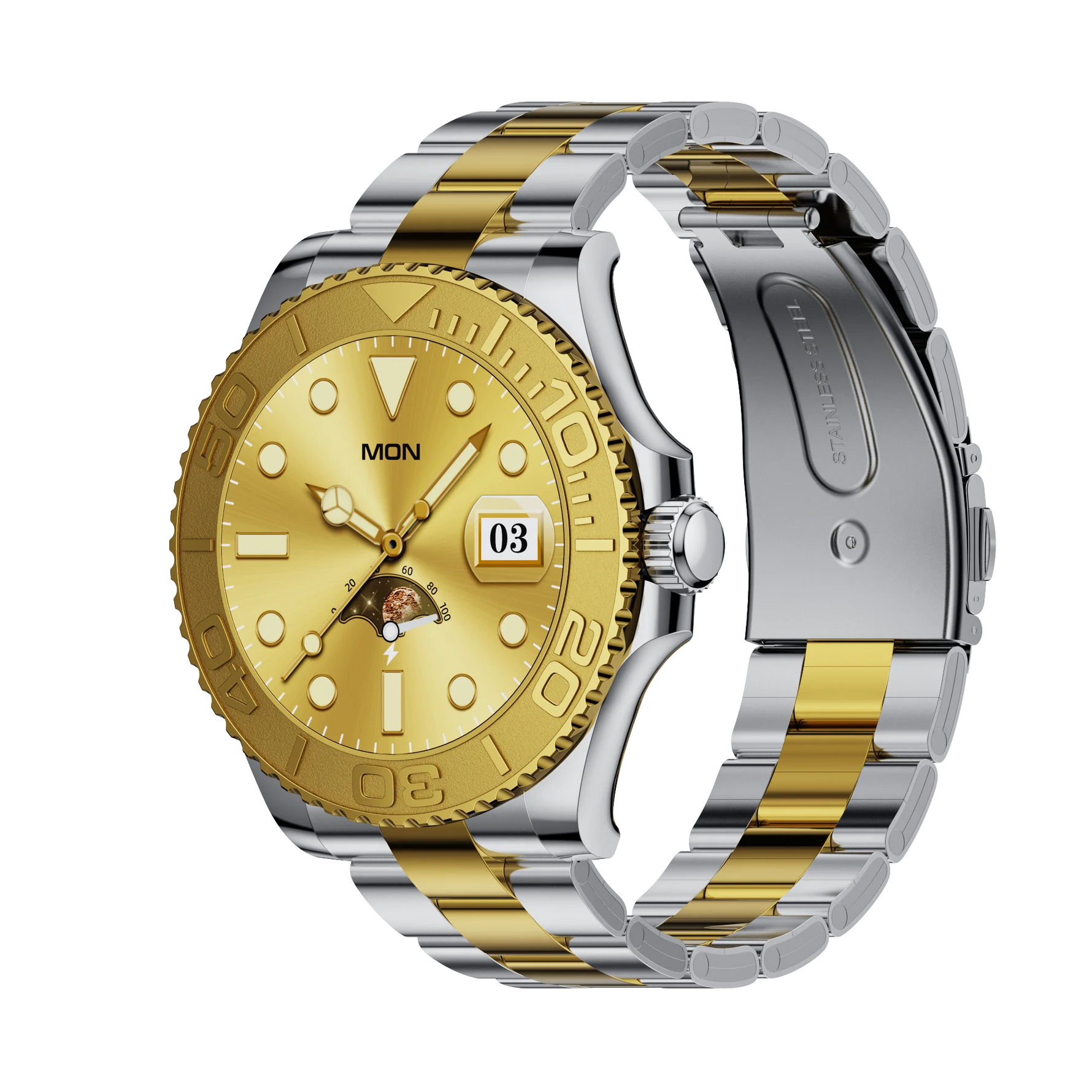 Aiweile AW46 Smartwatch Smart Watch Man 1.32 Inch HD AMOLED Screen Sports Modes Bluetooth Call for Android Yacht Range Master