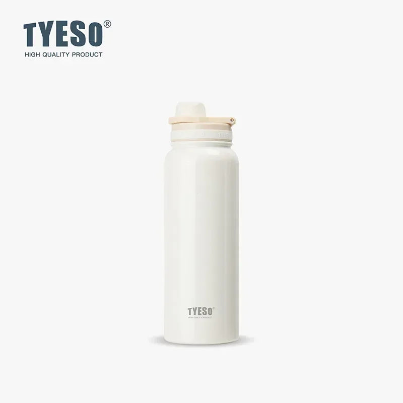 Tyeso Thermos Bottle Portable Sport Vacuum Flask Travel Stainless Steel Thermal Water Bottle Keeps Cold and Heat Thermal Mug