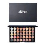 POPFEEL 40 Colors Eyeshadow Palette Long Lasting Easy Makeup Brown Eyeshadow Palette, Pink Eyeshadow Palette