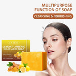Lemon Turmeric Kojic Acid Soap 100g – Brightening & Exfoliating Skincare