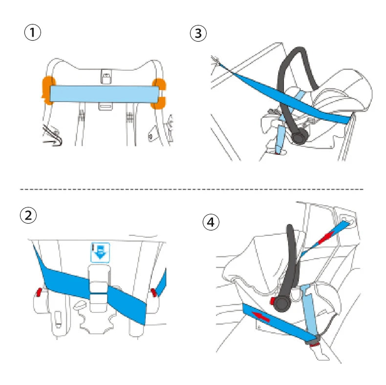 3 in 1 Lightweight High Landscape Baby Stroller Cart Carriage for Newborn Luxury Pushchair