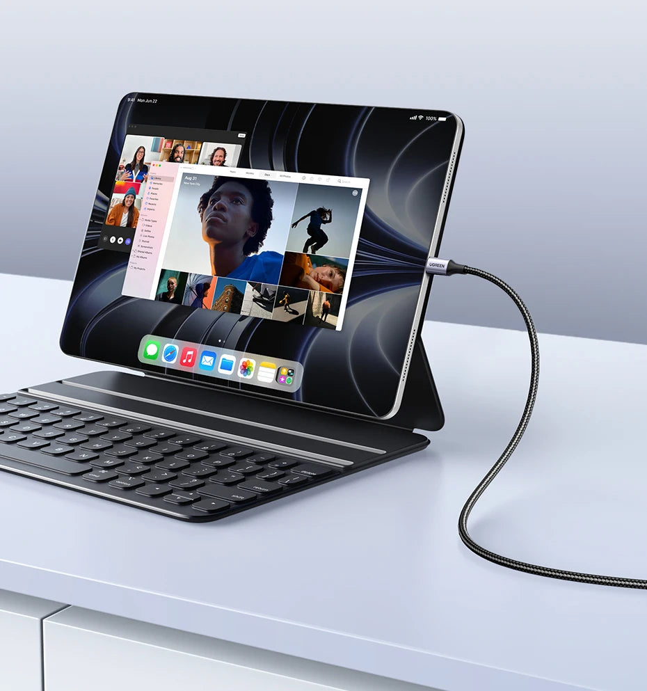 UGREEN MFi USB Cable for iPhone 14 13 12 Pro Max 2.4A Fast Charging Lightning Cable for iPad Mini Phone Data Cable