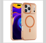 Shockproof Matte Transparent Case For Magsafe Case For iPhone 17 Pro Max 17 Air 17 Pro 17 Wireless Charge TPU Soft Cover Funda