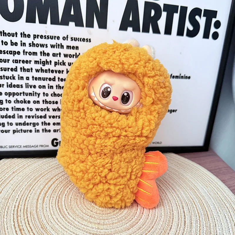 Clothes For Labubu Wacky Mart Cute Doll Clothes Cockroach Food Clothing Fried Shrimp Outfit Cartoon Costumes Suit Diy Doll