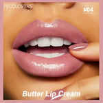 1PC Butter Gloss Non-Sticky Lip Gloss Long Lasting Nude Lip Makeup Hydrating Lip Gloss with Essential Oil Liquid Lipstick