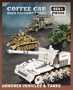 WW2 Classic Anti-tank Gun Building Blocks Army Weapon Toys Military Armored Cars MOC Bricks Tank Model Adult Children Gifts NEW