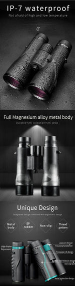 Shuntu Binoculars Powerful ED Glass IPX7 Waterproof SMC Coated Bak4 Prism Optics Sports Telescope Long Range For Hunting Camping