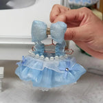 17cm Mini Plush Doll'S Clothes Outfit Accessories For Korea Kpop Exo Labubu Idol Flower shirt leather jacket skirt Clothing Gift