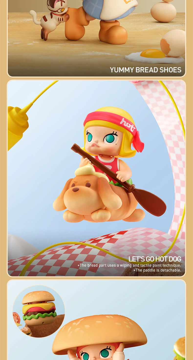 POP MART MOLLY Carb-Lover Series Mystery Box – 1PC/12PCS Blind Box Collectible Figure (Official POPMART Figurine)