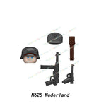 N601-650 MOC Military War Infantry Soldiers Action Figures Creative Bricks Accessories Building Blocks Children's Toys Gifts