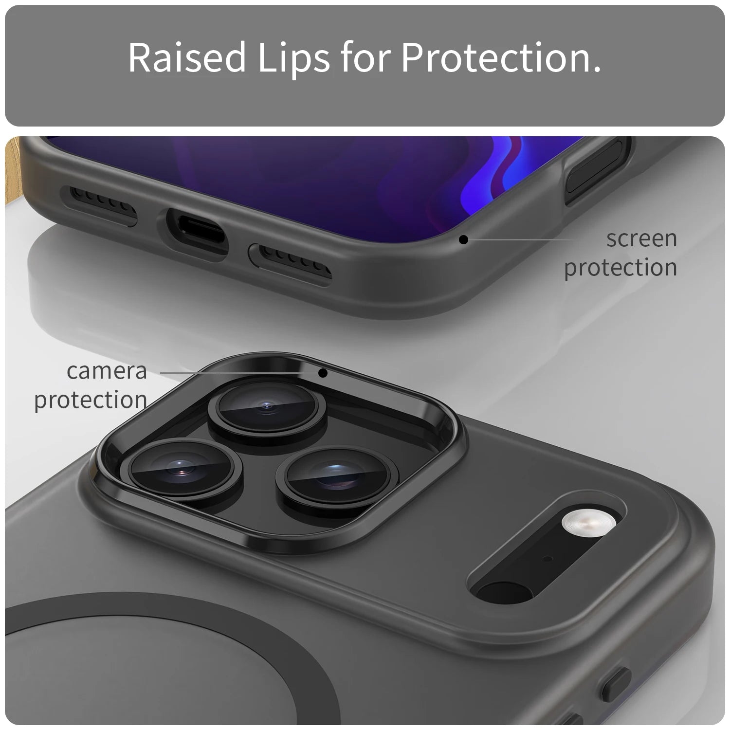 Shockproof Matte Transparent Case For Magsafe Case For iPhone 17 Pro Max 17 Air 17 Pro 17 Wireless Charge TPU Soft Cover Funda