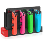 IPEGA PG-9186 Charging Dock Station for Switch&OLED - Charges Up To 4 Controllers, Compatible with Switch and OLED Model
