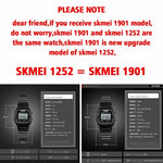 SKMEI 1901 Luxury Small Dial Digital Women Watch Ladies Calendar Waterproof Lady Sports Wristwatches Girl Clock 1252 Reloj Mujer