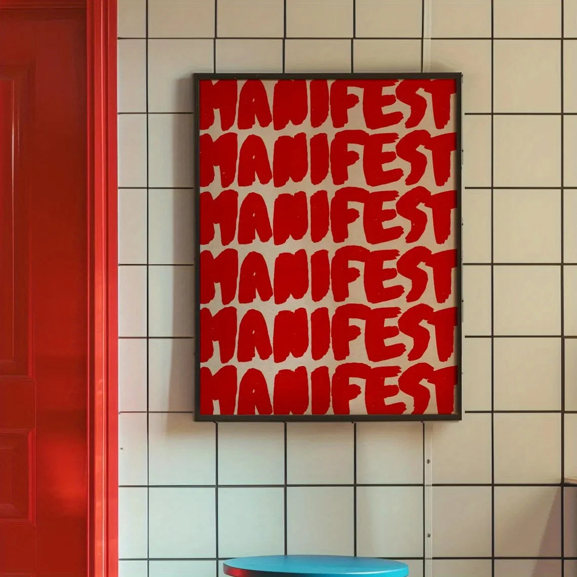 Simple Trendy Text Printing Poster, Simple Canvas Wall Decoration, Modern Art Home Decoration, Living Room Decoration