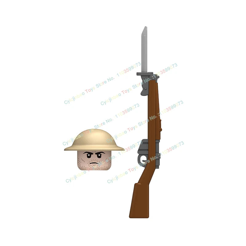 N601-650 MOC Military War Infantry Soldiers Action Figures Creative Bricks Accessories Building Blocks Children's Toys Gifts