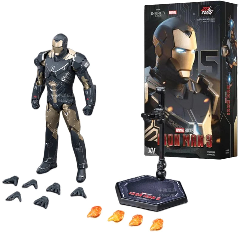 ZD Toys Iron Man MK15 MK16 War Machine MK2 Action Figure Iron Man Mk47 MK35 Red Snapper 1/10 Scale Iron Man Collections Gift