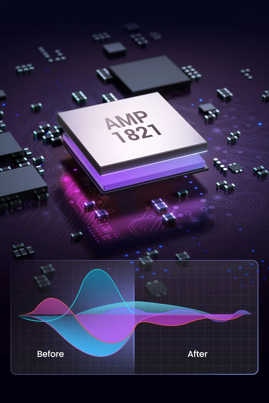 UGREEN USB Microphone with RGB Modes Professional Condenser Mic for PC Mac Gaming Karaoke Recording Streaming Podcasting