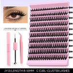 DIY Lash Extension Kit Individual Eyelash Extension Kit Cluster Lashes Kit Lash Glue Remover for Eyelash Extensions Makeup